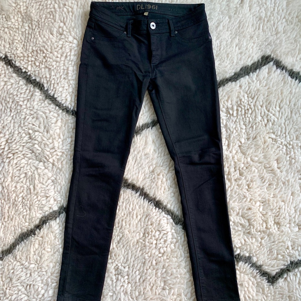 DL1961 black skinny jeans